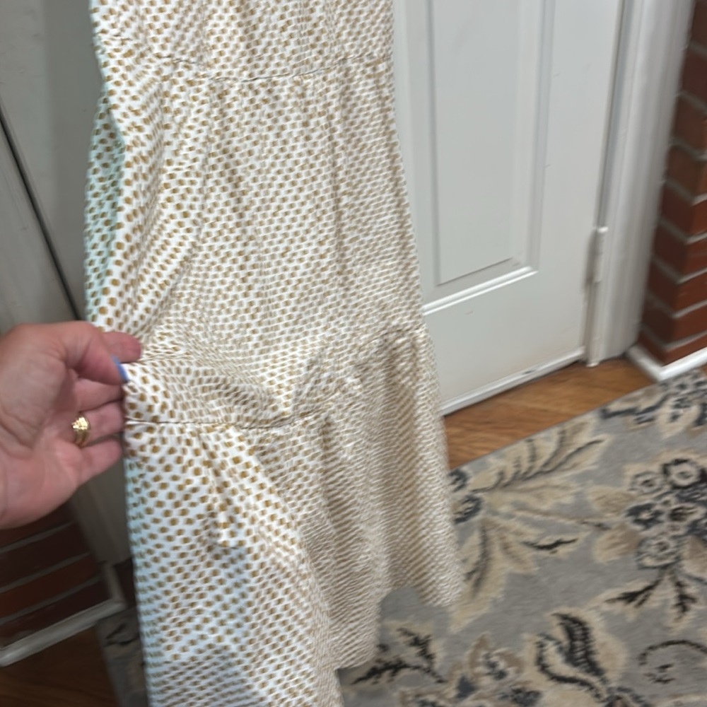 NWT Anthropologie Somerset dress in cream/tan.  Size Medium - Picture 7 of 7